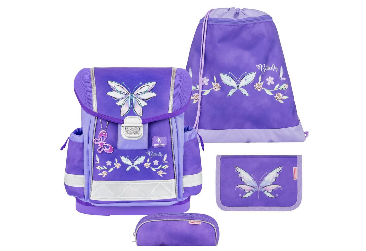 Belmil Schulranzen "Classy" 2026 Set 1. Klasse neue Designs, 4tlg. Set ab 1. Klasse, Grundschule, Einschulung, Jungen und Mädchen Belmil Schulranzen "Classy" 2026 Set 1. Klasse neue Designs, 4tlg. Set ab 1. Klasse, Grundschule, Einschulung, Jungen und Mädchen von Belmil