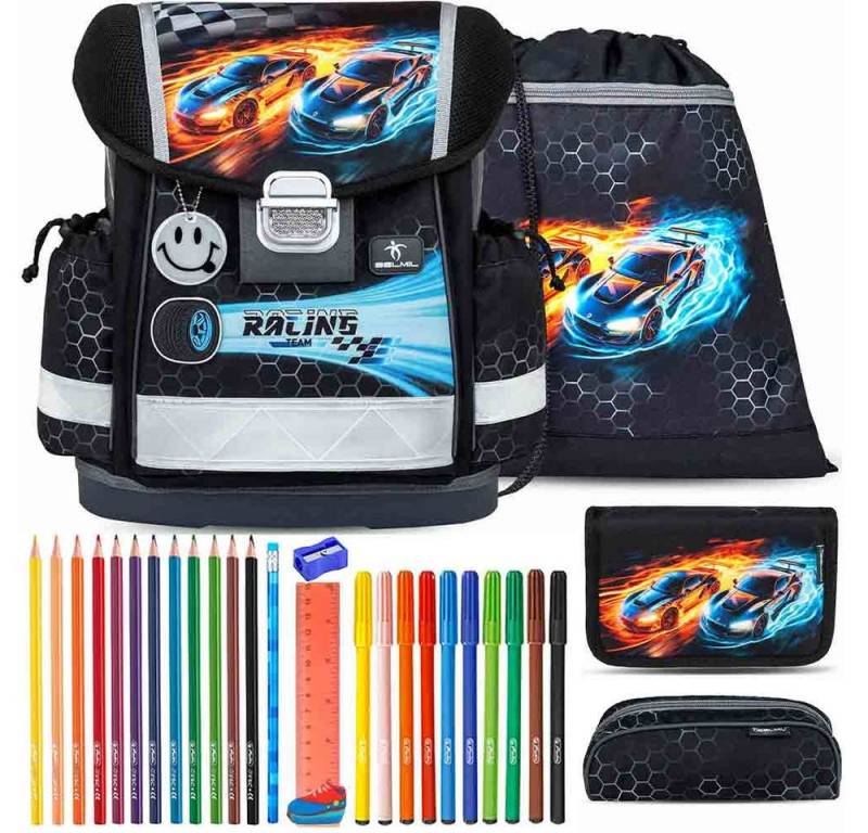 Belmil Schulranzen Set Classy 10-teilig 2025 Jungen Race it von Belmil