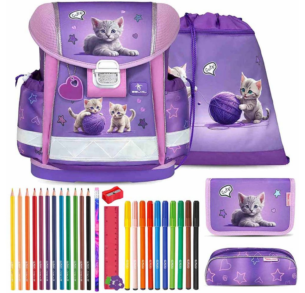 Belmil Schulranzen Set Classy 10-teilig 2025 Mädchen Little Kittens Belmil Schulranzen Set Classy 10-teilig 2025 Mädchen Little Kittens von Belmil