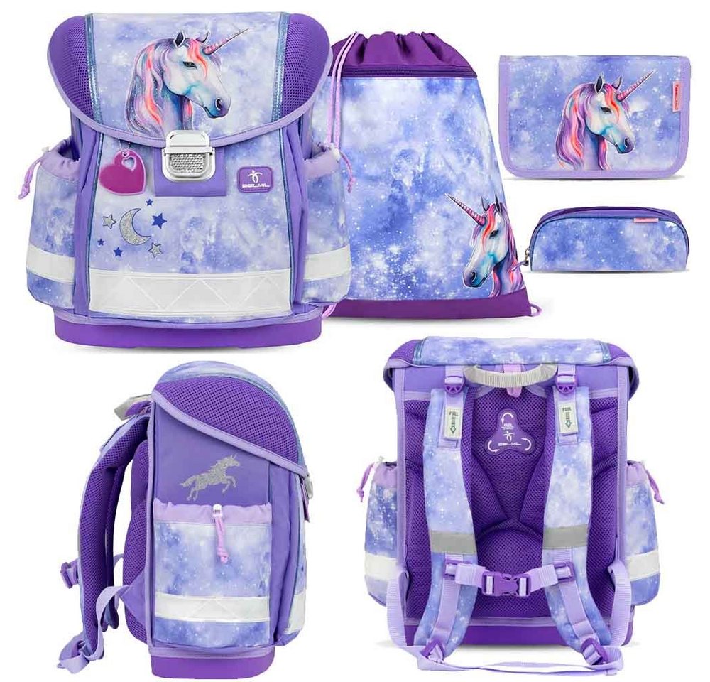 Belmil Schulranzen Set Classy 4-teilig 2024 Mädchen Mystic Luna von Belmil