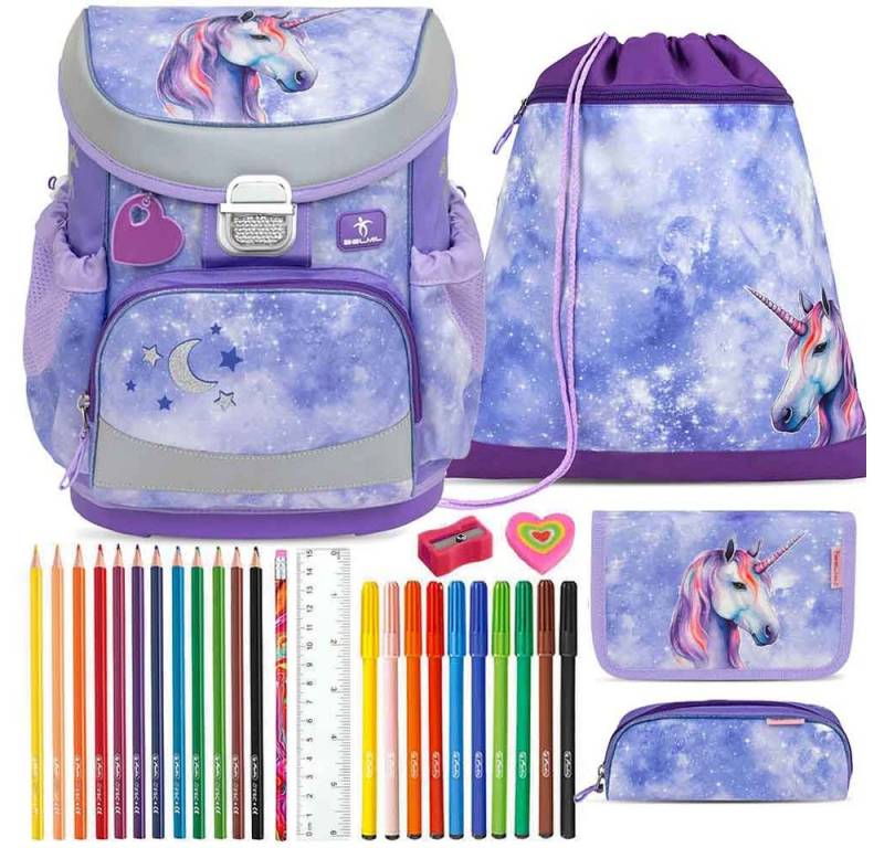 Belmil Schulranzen Set Mini Fit 10-teilig 2025 Mädchen Mistyc Luna von Belmil