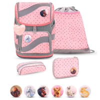 Belmil Smarty Schulranzen-Set 5tlg Pink Dots 2 von Belmil