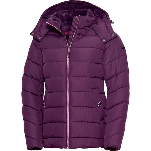 Belmina Damen Steppjacke mit Fellkapuze von Belmina