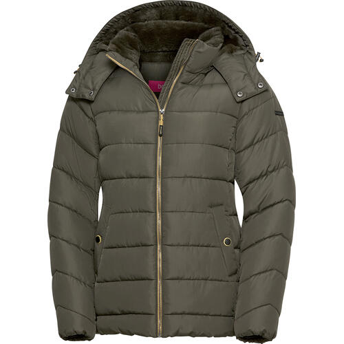Belmina Damen Steppjacke mit Fellkapuze von Belmina