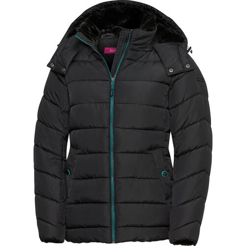 Belmina Damen Steppjacke mit Fellkapuze von Belmina