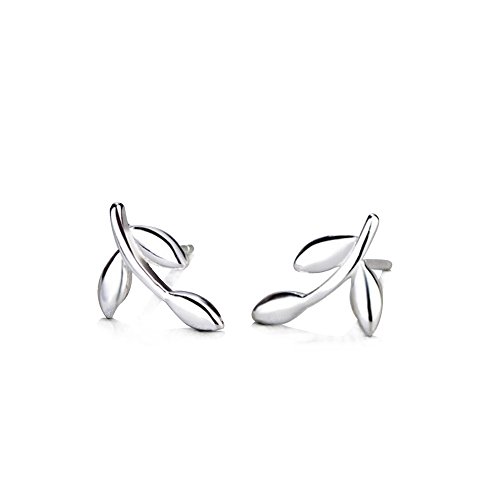 Belons Damen Ohrstecker 925 Sterling Silber Mädchen Blätter Ohrstecker Zweige Ohrringe Ohrschmuck Belons Damen Ohrstecker 925 Sterling Silber Mädchen Blätter Ohrstecker Zweige Ohrringe Ohrschmuck von Belons