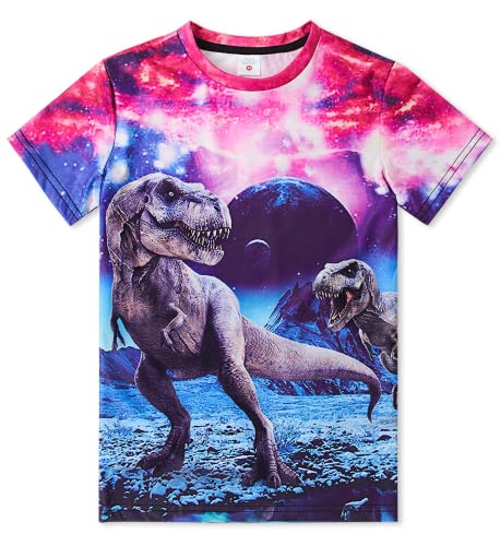 Belovecol Cool 3D T-Shirt für Teen Jungen Mädchen Dinosaurier Kurzarm Sommer T Shirts Tshirt Alter 13 Jahre von Belovecol