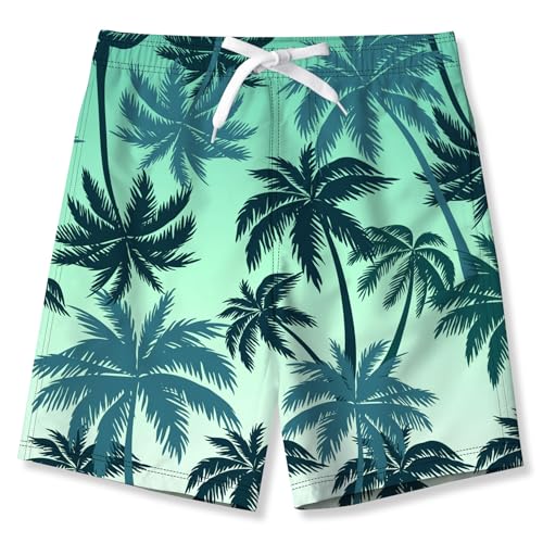 Belovecol Kinder Mädchen Jungen Badehose Mesh Shorts Schnell verstellbare Taille Badebekleidung Badeanzüge für Urlaub Strand 7-8 Jahre von Belovecol