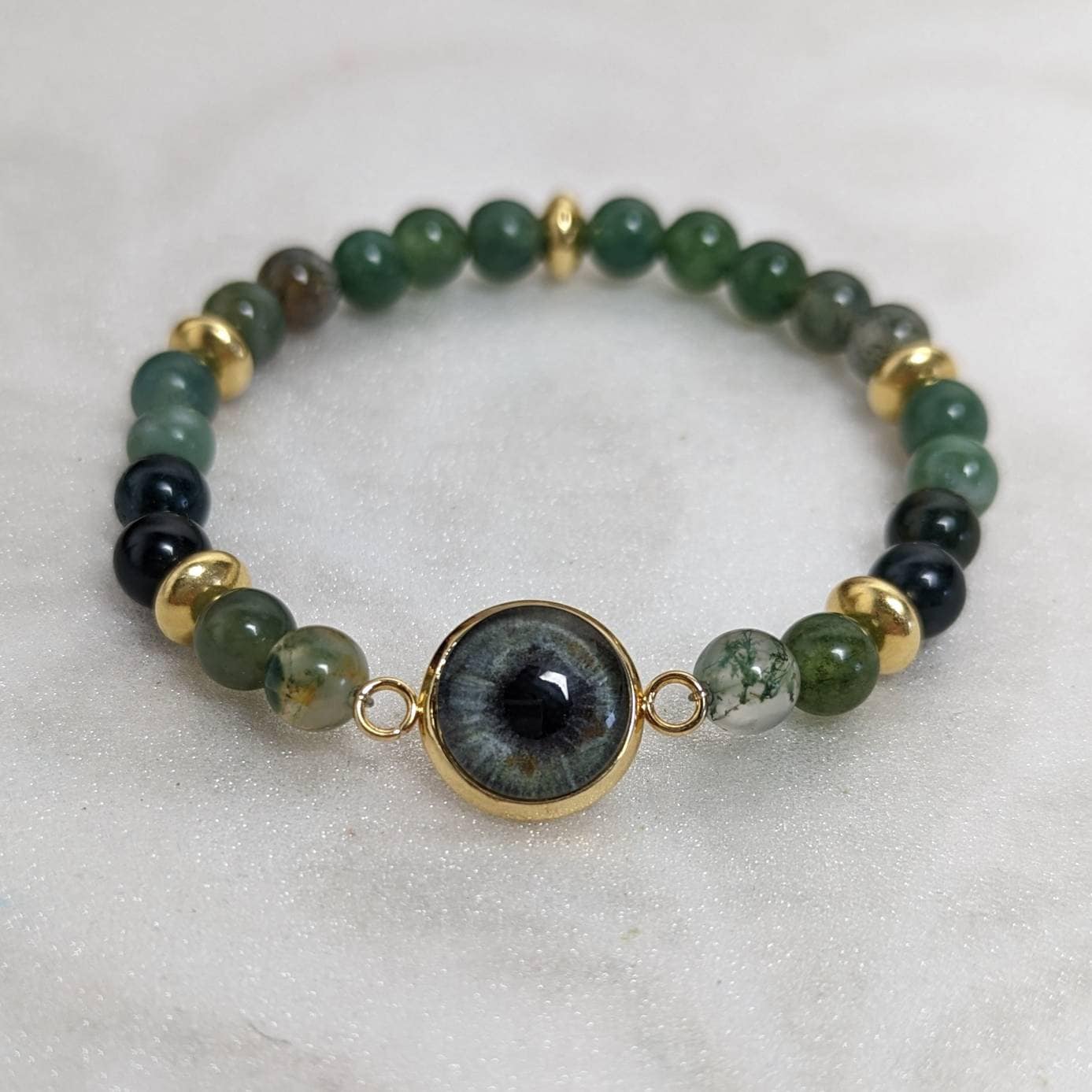 Tierhaar Armband Edelsteinperlen/Haare Oder Irismalerei Tierhaar Armband Edelsteinperlen/Haare Oder Irismalerei von Belovu