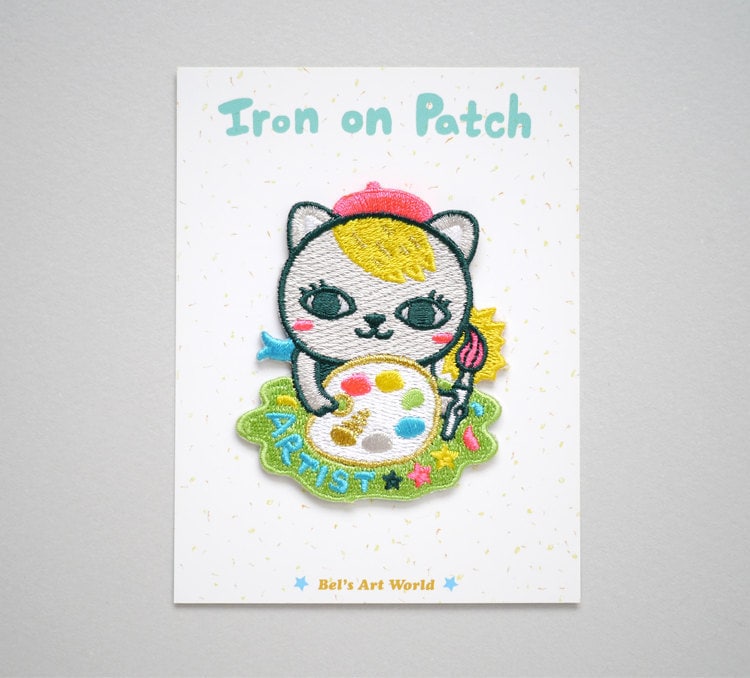 Kitty The Artist Aufnäher von BelsArt