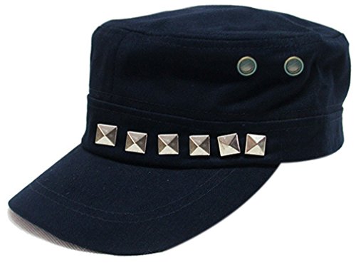 Belsen Herren Kappe Military Cap Baumwolle Unisex Breath Baseball Hut (Marineblau) von Belsen