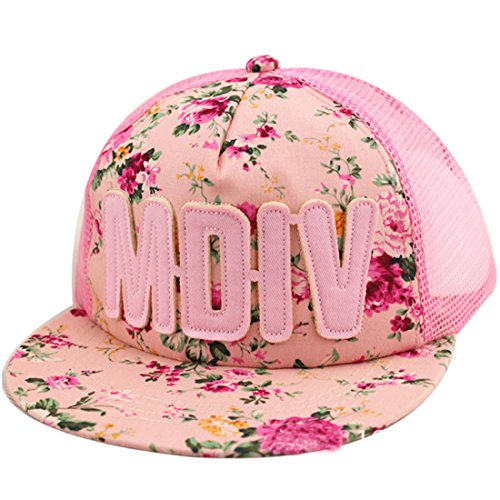 Belsen Kind Hip-Hop AFFE Mesh Cap Baseball Kappe Hut (Briefe rosa) von Belsen