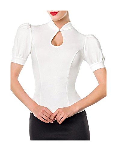 Belsira Damen Jersey-Bluse im Retro-Style 2XL von Belsira