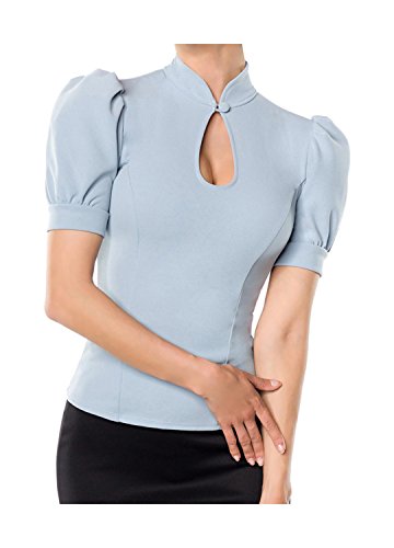 Belsira Damen Jersey-Bluse im Retro-Style M von Belsira