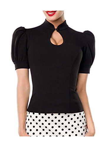 Belsira Damen Jersey-Bluse im Retro-Style XL von Belsira