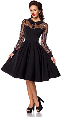 Belsira Lacedress Frauen Mittellanges Kleid schwarz S von Belsira