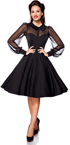 Belsira Lacedress Mittellanges Kleid schwarz L von Belsira