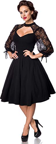 Belsira Lacedress Frauen Mittellanges Kleid schwarz S von Belsira