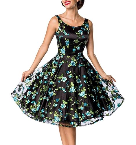 Belsira Premium Vintage Blumenkleid -L- von Belsira