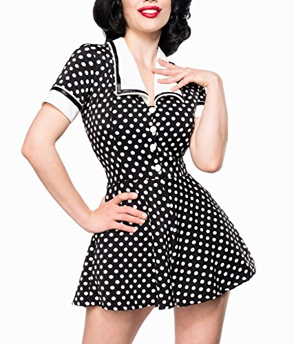 Retro-Jumpsuit mit Punkten XL von Belsira