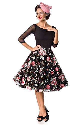 Besticktes Vintage-Swingkleid L von Belsira