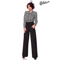 Marlenehose mit hohem Bund, Elegante High Waist Marlenehose mit Eingriffstaschen, 4 Knöpfen und Reißverschluss Marlenehose mit hohem Bund, Elegante High Waist Marlenehose mit Eingriffstaschen, 4 Knöpfen und Reißverschluss von Belsira