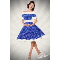 Retrokleid mit Punkte, Elegantes Retrokleid mit Tellerrock und kurzen Ärmeln, Taillierte Passform mit nahtfeinem Reißverschluss für einen stilvollen Look von Belsira