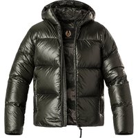 BELSTAFF Herren Daunenjacke schwarz Mikrofaser unifarben von Belstaff