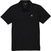 BELSTAFF Herren Polo-Shirt schwarz Baumwoll-Piqué von Belstaff