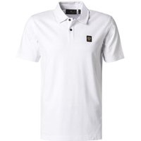 BELSTAFF Herren Polo-Shirt weiß Baumwoll-Piqué von Belstaff