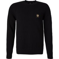 BELSTAFF Herren Pullover schwarz Wolle unifarben von Belstaff