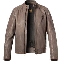 BELSTAFF Herren Lederjacke grau Lammleder unifarben von Belstaff