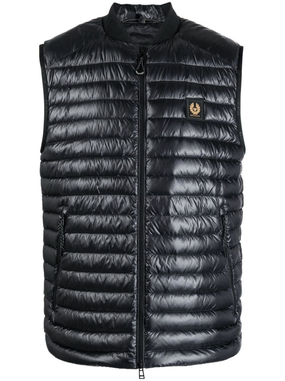 Belstaff Airframe Weste mit Logo-Patch - Schwarz von Belstaff