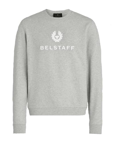 Belstaff Signature Crewneck Sweatshirt (Old Silver, L), Altsilber von Belstaff