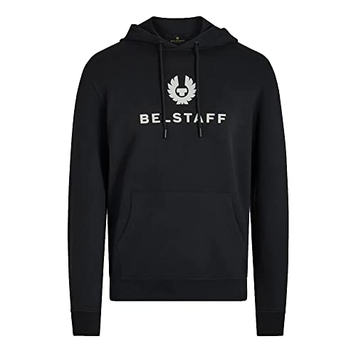 Belstaff Signature Hoodie Schwarz, Schwarz , XXL von Belstaff