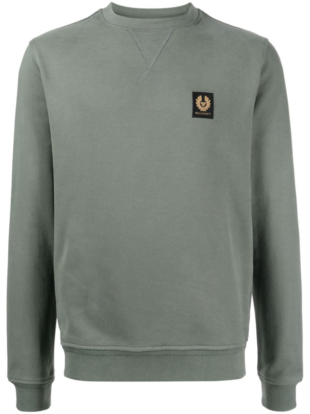 Belstaff Sweatshirt mit Logo-Patch - Grün von Belstaff