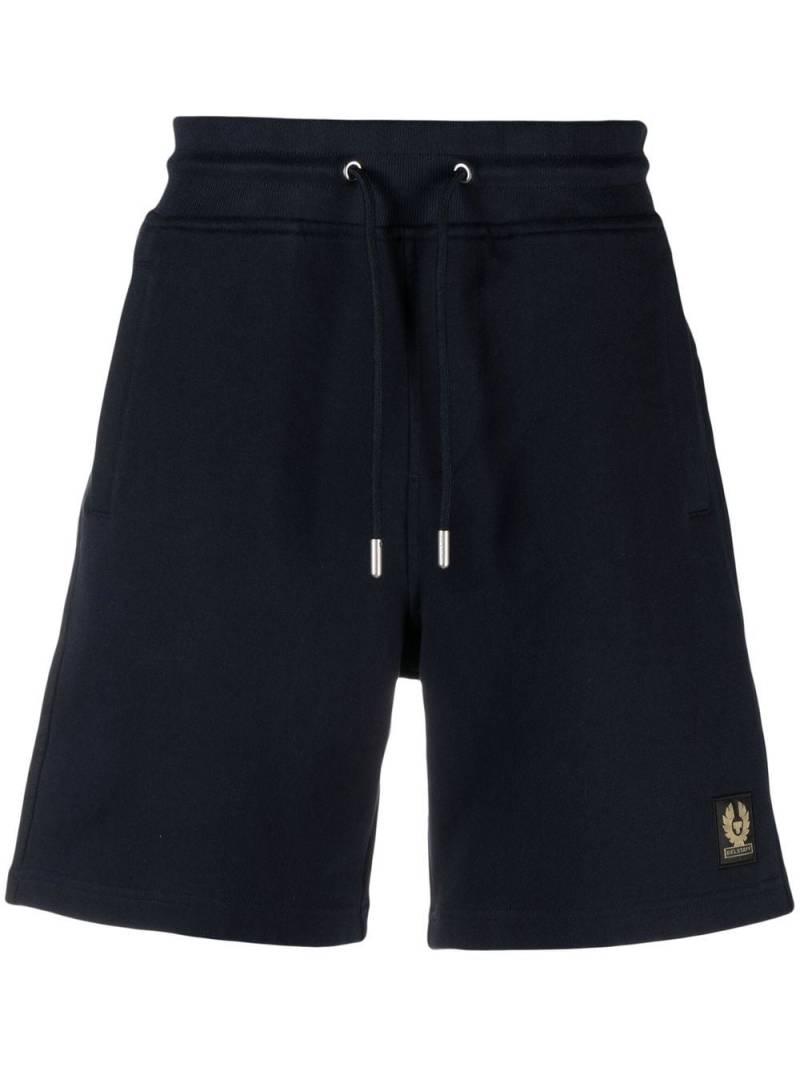 Belstaff Joggingshorts mit Logo-Patch - Blau von Belstaff