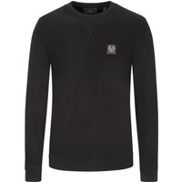 Belstaff Sweatshirt aus Baumwolle mit Logo-Emblem, O-Neck von Belstaff