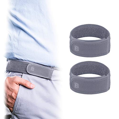 BeltBro Titan Grey 2-Medium No Buckle Elastic Belt For Men — Fits 3,8 Inch Belt Loops, Comfortable and Easy To Use von BeltBro