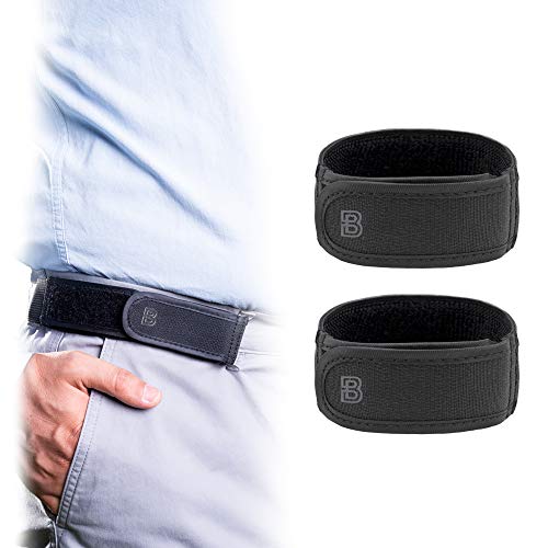BeltBro Titan No Buckle Elastic Belt For Men — Pair of Medium BeltBros — Fits 1.5 Inch Belt Loops, Comfortable and Easy To Use — Guaranteed to Fit All Pants Attaches To Two Loops von BeltBro