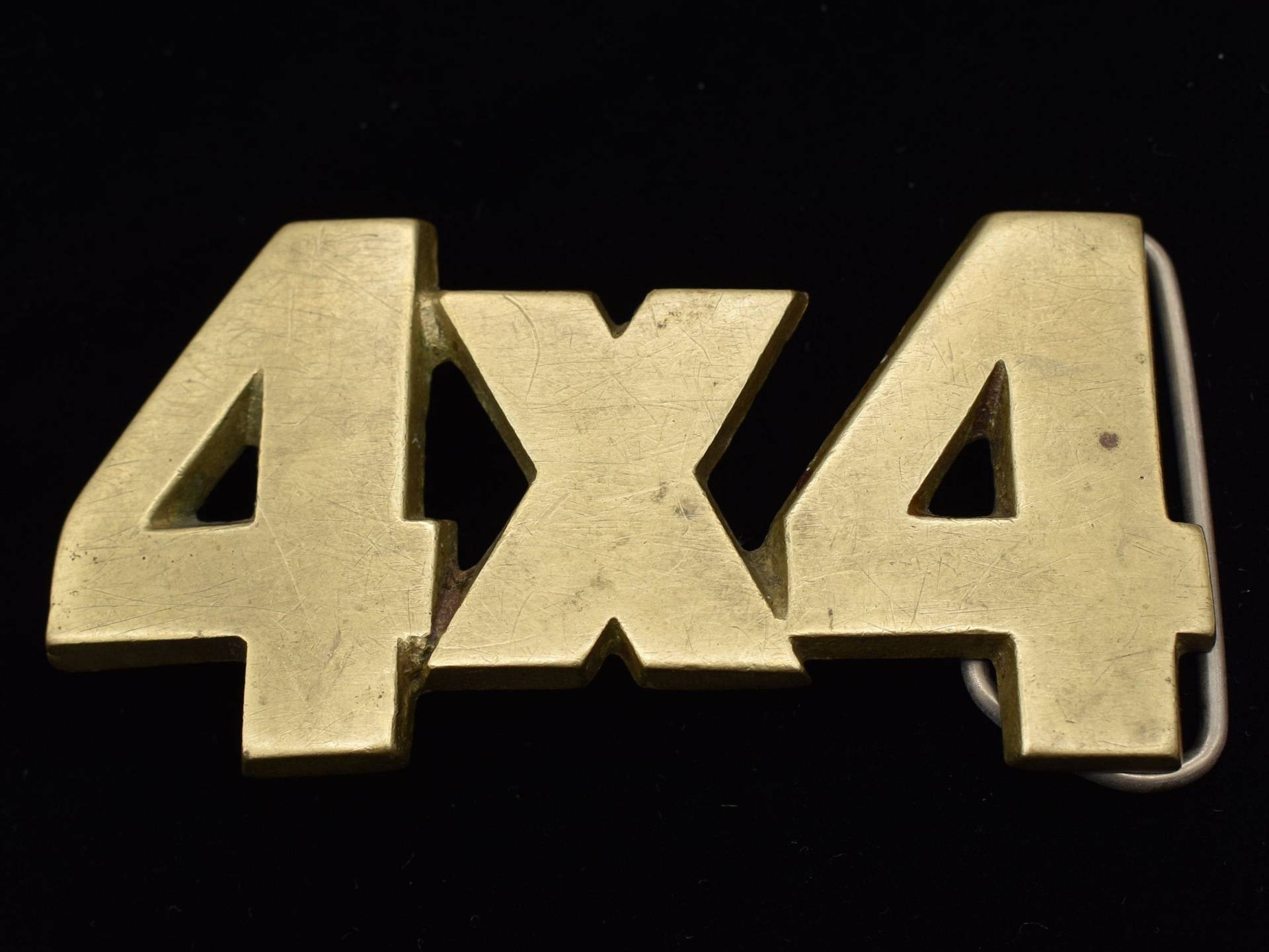 4x4 Pick-Up Mud Truck Anhänger Quad Atv Wheeler Off-Road Massivmessing Vintage Gürtelschnalle von BeltBuckleHistory