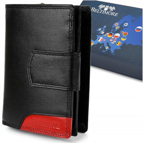 Beltimore Damen Leder Geldbörse Groß RFID von BELTIMORE