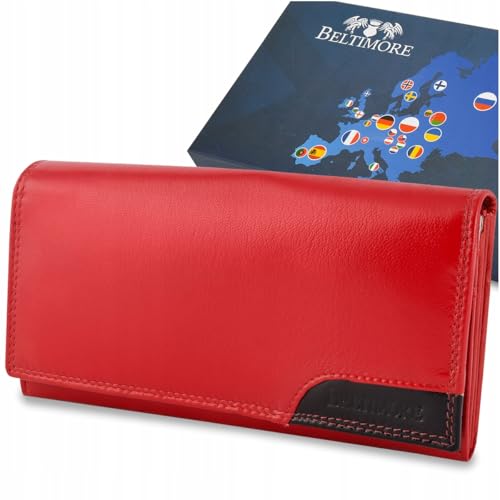 Beltimore Damen Leder Geldbörse groß RFID von Beltimore