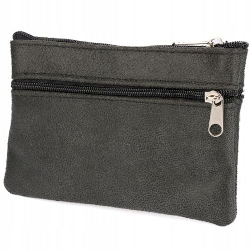 Beltimore SCHLÜSSELMÄPPCHEN großes Schlüsseletui mit DREI Fächern Flache Lange geräumige Geldbörse von Beltimore