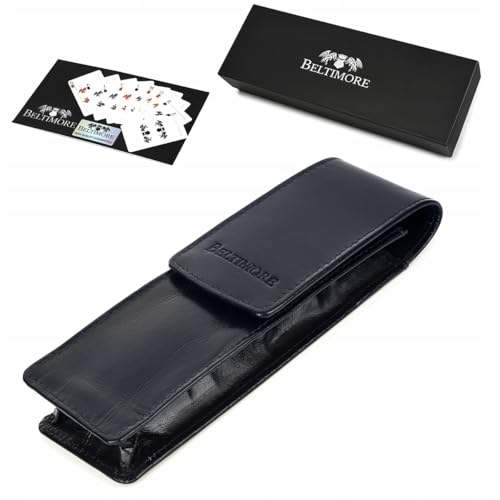 Beltimore Stifteetui aus Leder mit großem Fassungsvermögen von Beltimore