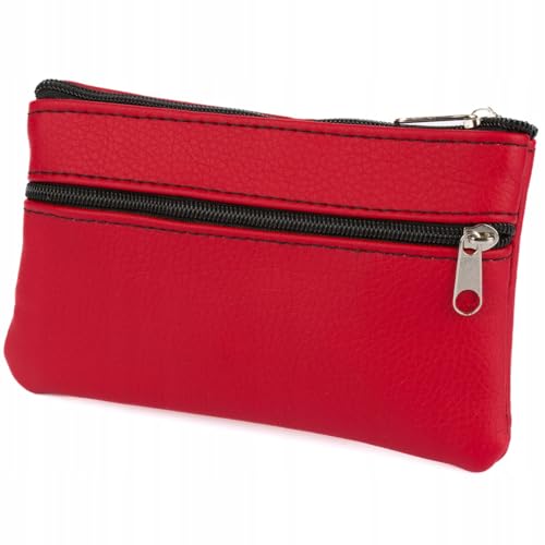 SCHLÜSSELETUI großes Schlüsseletui mit Zwei Fächern Flache Lange geräumige Geldbörse von BELTIMORE