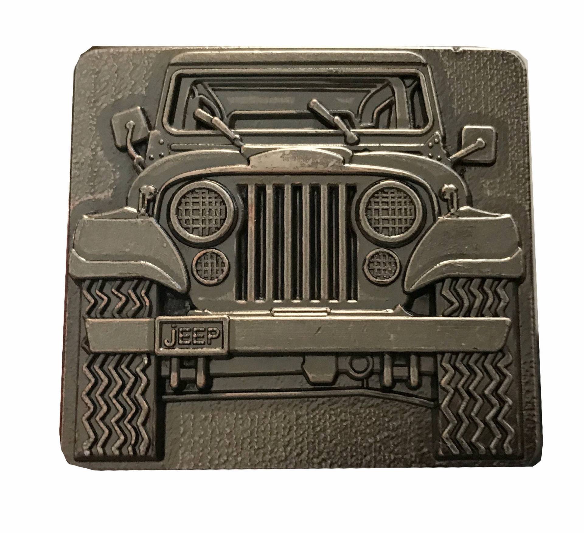 Vintage Wrangler Gürtelschnalle - S Für Ihn Freund Papa Vater Autoliebhaber Teile 1970Er Jahre Grill Stoßstange Cabrio von BeltsBucklesBolos