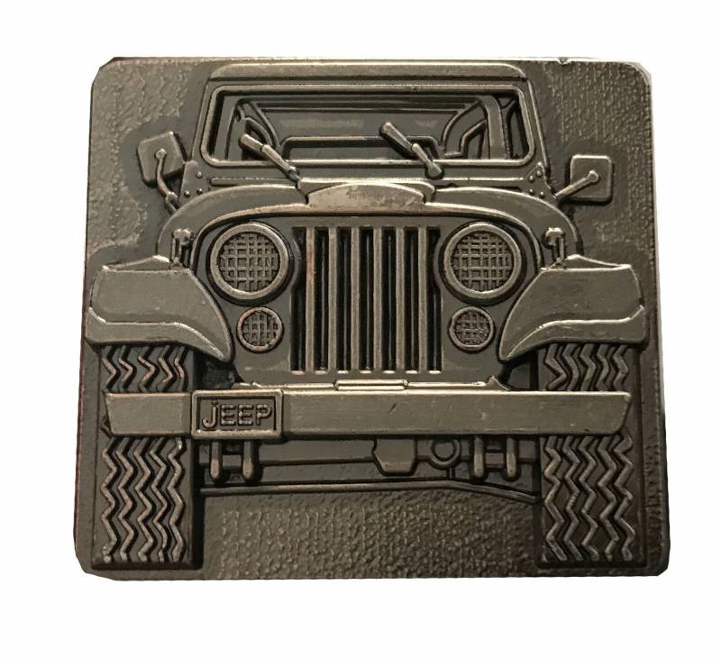 Vintage Wrangler Gürtelschnalle - S Für Ihn Freund Papa Vater Autoliebhaber Teile 1970Er Jahre Grill Stoßstange Cabrio von BeltsBucklesBolos