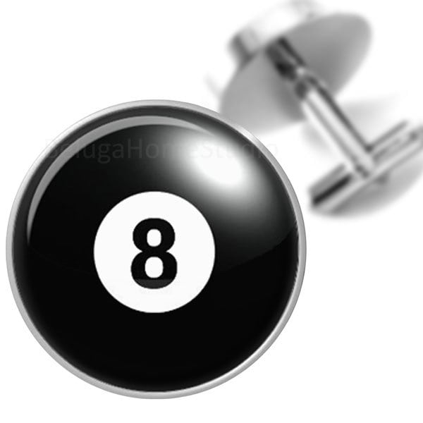 Eight Ball Billard Pool Trauzeugen Hochzeit Party Väter Männer Manschettenknöpfe von BelugaHomeStudio