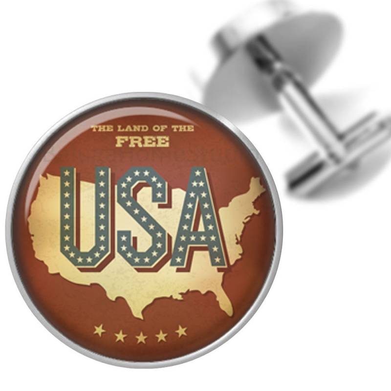 Land Der Freien Manschettenknöpfe Usa Amerika Für Trauzeugen Hochzeit Partei Väter Väter-Männer von BelugaHomeStudio
